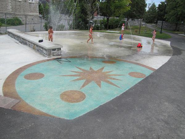 concrete engraved waterpark
